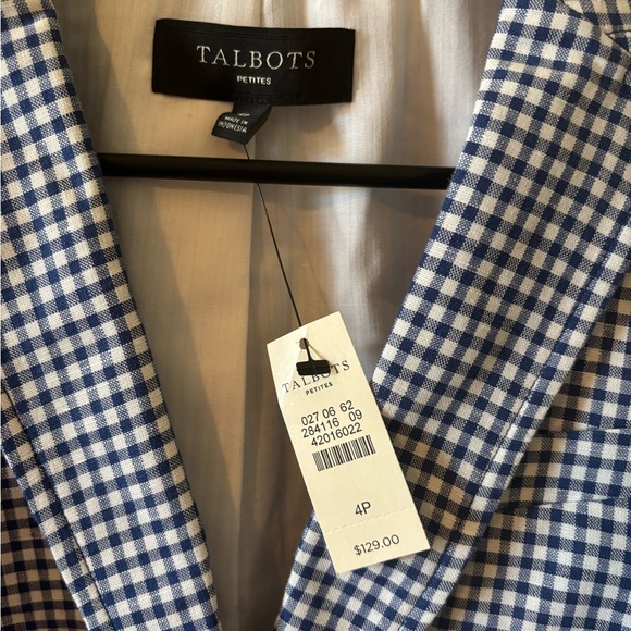 Talbots Blue & White Blazer - Vintage, Academy, Business, Classic, Trendy - Picture 2 of 5